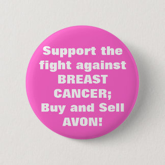 Avon: Knop Borstkanker Ronde Button 5,7 Cm