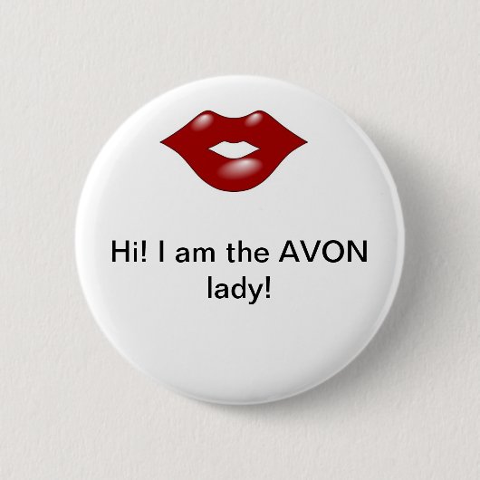 Avon Lady 2 Ronde Button 5,7 Cm (Voorkant)