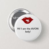 Avon Lady 2 Ronde Button 5,7 Cm (Voorkant /achterkant)