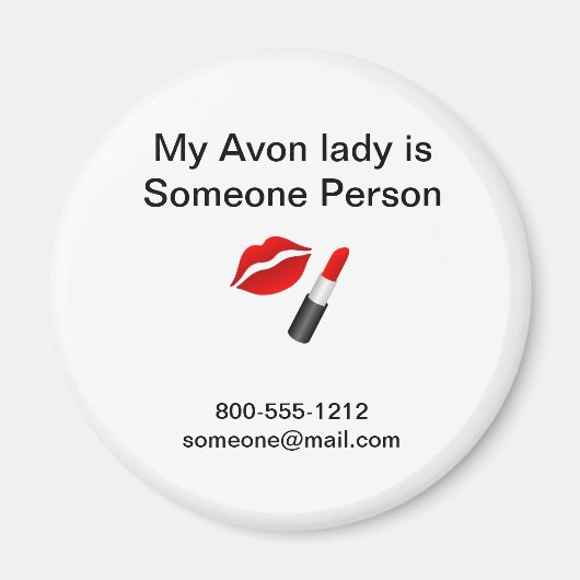 avon lady 3 magneet (Voorkant)