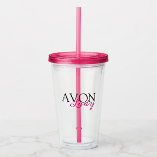 Avon Lady Acryl Drinkbeker