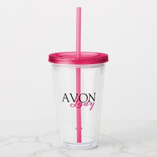 Avon Lady Acryl Drinkbeker (Voorkant)