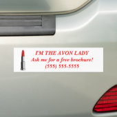 Avon Lady Bumpersticker - Aangepast (Op auto)