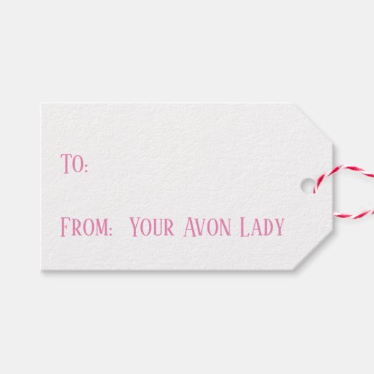 Avon Lady Gift Labels Cadeaulabel (Voorkant (Horizontaal))