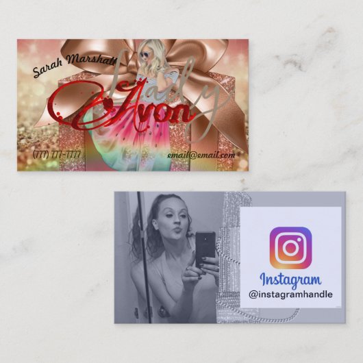 Avon Lady Instagram Visitekaartje (Voorkant / Achterkant)