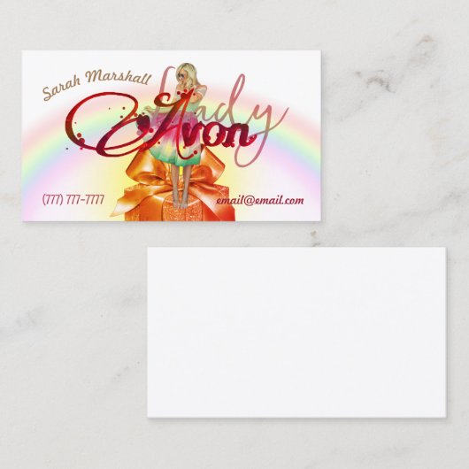 Avon Lady-Visitekaartje Visitekaartje (Voorkant / Achterkant)