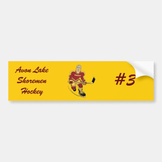 Avon Lake Shoremen Hockey Shorty Bumpersticker (Voorkant)