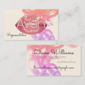 Avon lips gepersonaliseerd esthetisch visitekaartje (Voorkant / Achterkant)