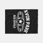 Avon Park Red Devils Voetbalrekening 2025 Fleece Deken (Voorkant (Horizontaal))