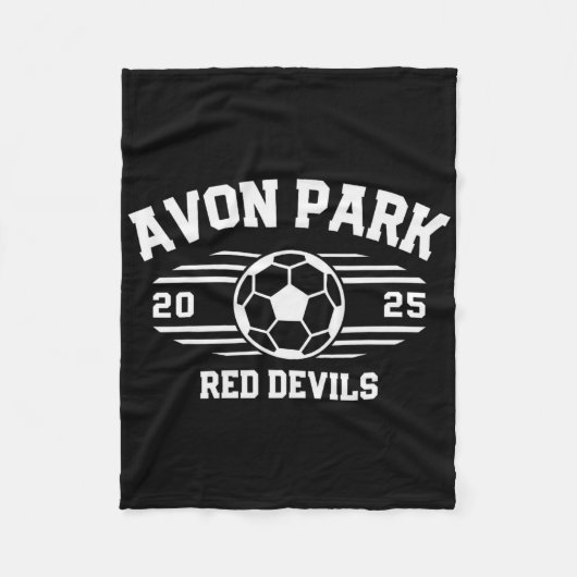 Avon Park Red Devils Voetbalrekening 2025 Fleece Deken (Voorkant)