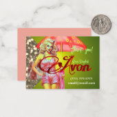 Avon Party Dank u Notitiekaartje (Voorkant / Achterkant in situ)