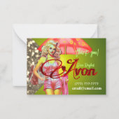 Avon Party Dank u Notitiekaartje (Voorkant)