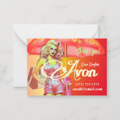 Avon Party Dank u Notitiekaartje (Voorkant)