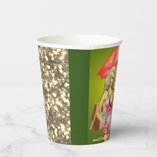 Avon Party Dank u Papieren Bekers (Rechts)