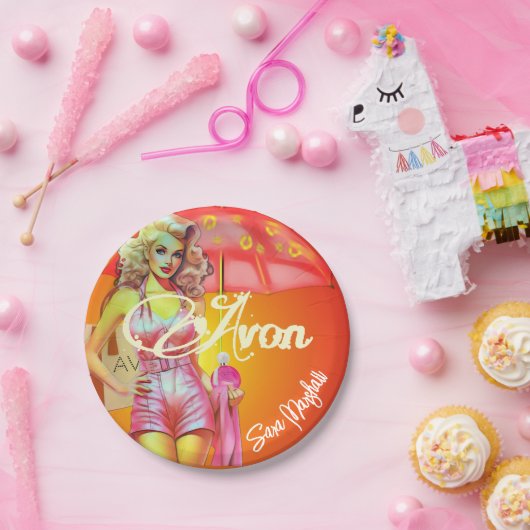 Avon Party Dank u Papieren Bordje (Feest)