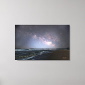 Avon Pier Milky Way Medium Canvas Print (Voorkant)