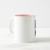 AVON Pink Ringed Coffee Mok (Voorkant links)