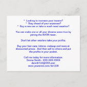 AVON Recruiting Post Card Briefkaart (Voorkant)