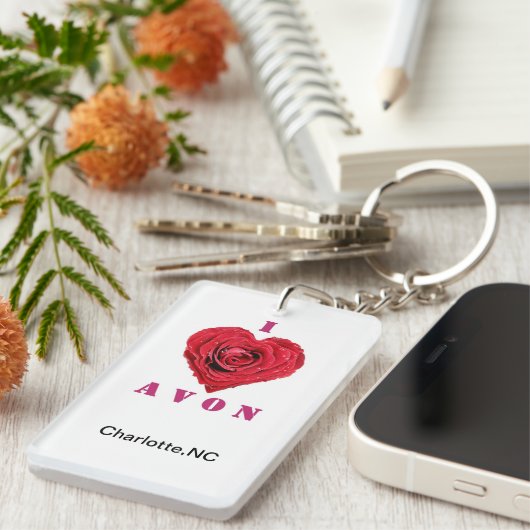 AVON Rectangle Sleutelhanger (Voorkant Rechts)