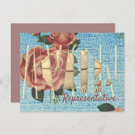 Avon Representative Briefkaart (Voorkant / Achterkant)