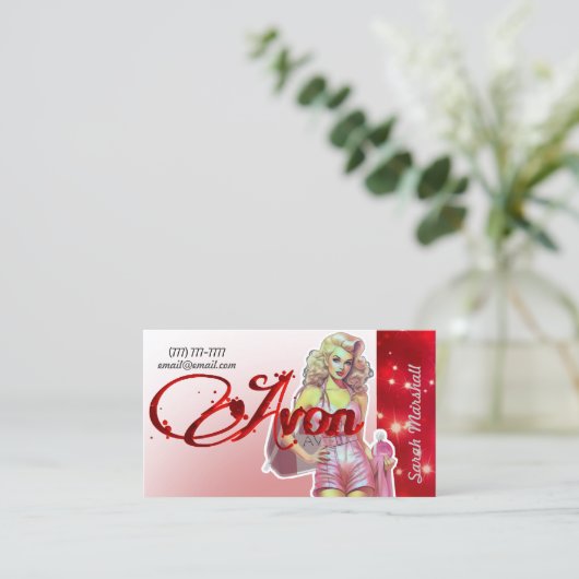 Avon Representative Instagram Visitekaartje (Staand voorkant)