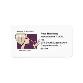 Avon Representative Mail-labels Etiket