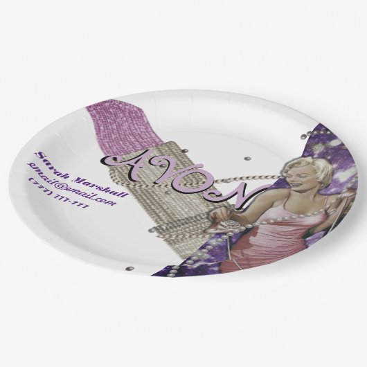 Avon Representative Papieren Bordje (Gekanteld)