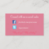 Avon, Sociale media Visitekaartje (Achterkant)