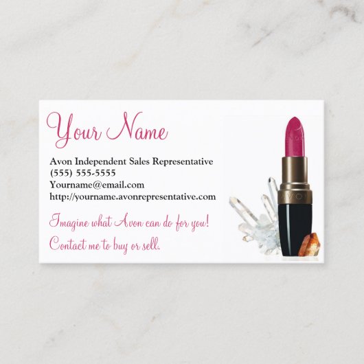 Avon, Sociale Witte Media, Visitekaartje (Voorkant)