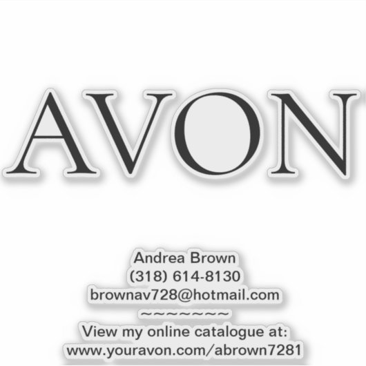 Avon Sticker (Voorkant)