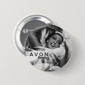 AVON  uitziende knop Ronde Button 5,7 Cm (Voorkant /achterkant)