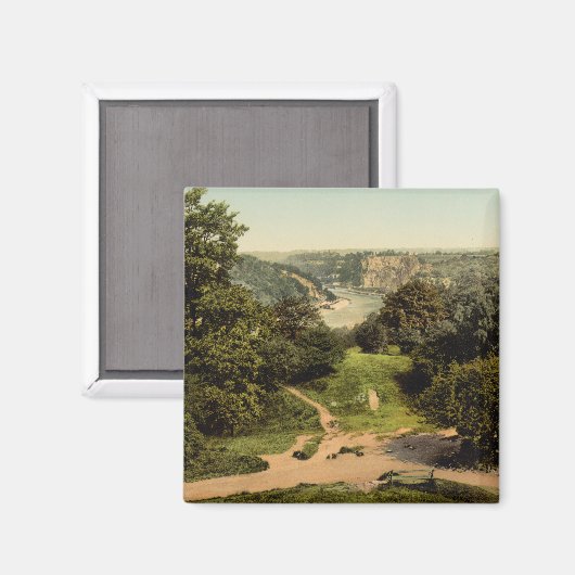 Avon vanaf Clifton Downs, Bristol, Engeland Magneet (Voorkant / Achterkant)