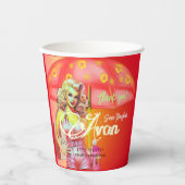 Avon vertegenwoordiger Dank u Papieren Bekers (Voorkant)