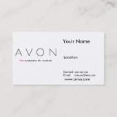 Avon Visitekaartje (Achterkant)