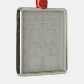 Avond 1803 metalen ornament (Rechts)