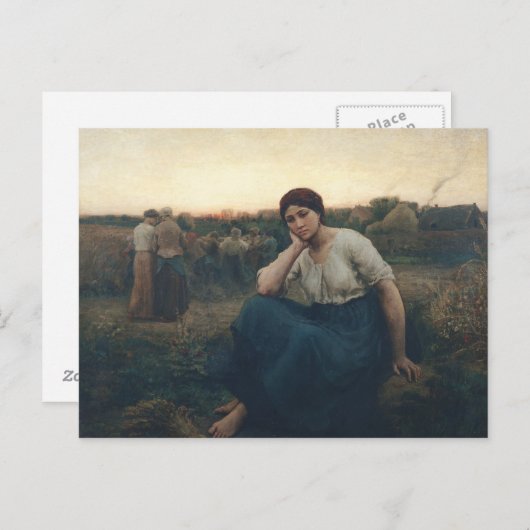 Avond 1860 briefkaart (Voorkant / Achterkant)