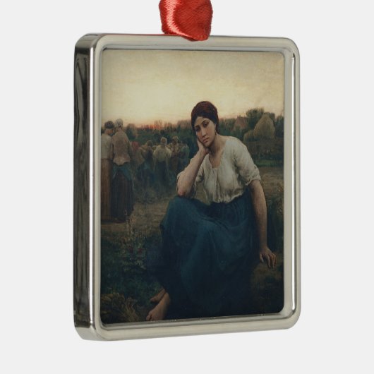 Avond 1860 metalen ornament (Rechts)