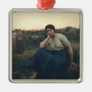 Avond 1860 metalen ornament