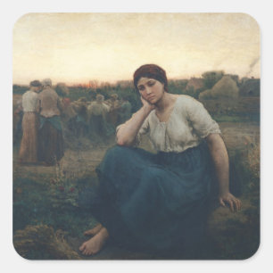 Avond 1860 vierkante sticker