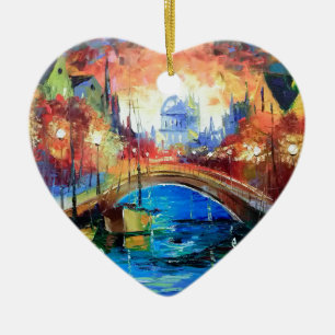 Avond Amsterdam Keramisch Ornament
