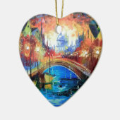 Avond Amsterdam Keramisch Ornament (Links)