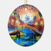 Avond Amsterdam Keramisch Ornament (Links)