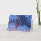Avond (Avond): De Rode Boom - Piet Mondriaan Kaart (Voorkant)