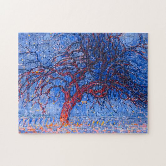 Avond (Avond): De Rode Boom - Piet Mondriaan Legpuzzel (Horizontaal)