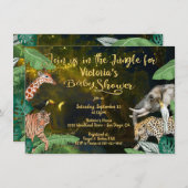 Avond Baby shower Oerwouden Kaart (Voorkant / Achterkant)