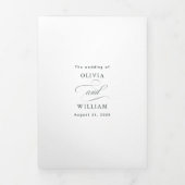 Avond Bergen Mist Panorama Trouwfoto Drieluik Uitnodiging (Cover)