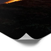 Avond bij de drukwerk Golden Gate Bridge Poster (Hoek)