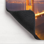 Avond bij de Golden Gate Bridge mousepad Muismat (Hoek)