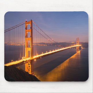 Avond bij de Golden Gate Bridge mousepad Muismat