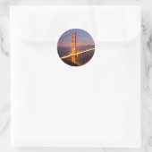 "Avond bij Golden Gate Bridge" stickers (Tas)